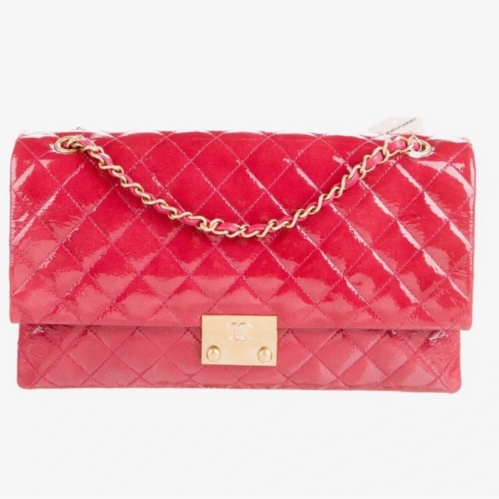 💎 CELEBRITY 💎 LIKE NEW CHANEL double chain Striking bag - Picture 4 of 14
